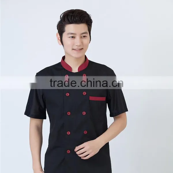 OEM Unisex Gender Black and White Restaurant Chef Uniform Coat photo-6
