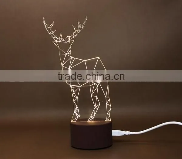 Fashion Glittering Christmas Deer LED Table Lamp photo-4