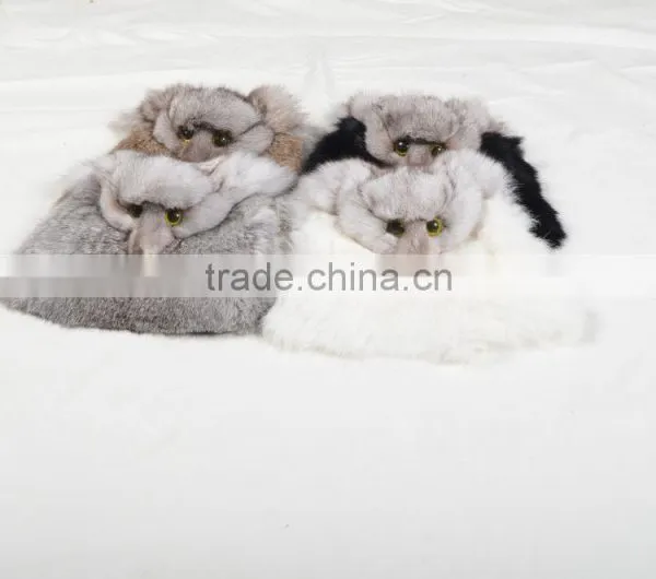Girls FoxType Rabbit Fur Fashion Envelope Bag photo-4