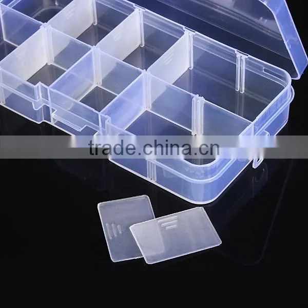 4 Size 10/15/24/36 Slot Clear Electronic Components Storage Organizer Assortment Box Plastic Case Convenience Store Small Items photo-2