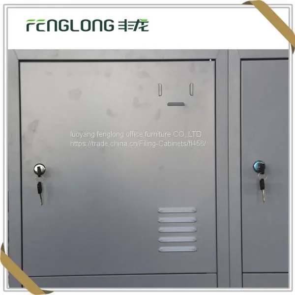 Wide White 1 Door Iron Locker With Hanging Rod photo-4