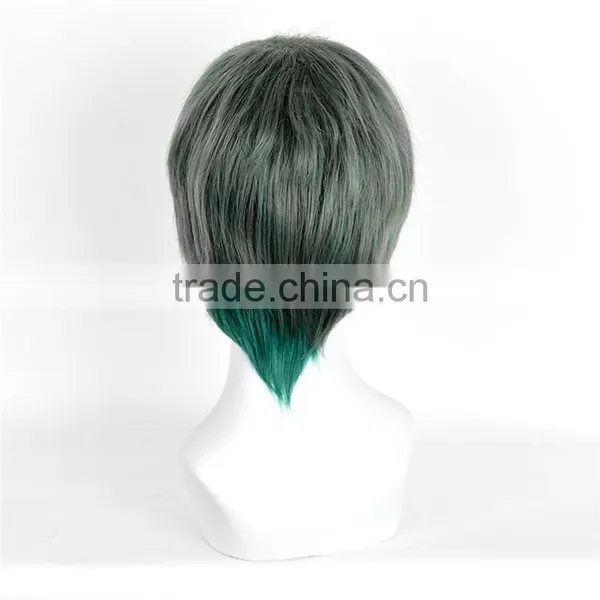 Factory Wholesale Harajuku Green Short Hair Wig For Man Couple Cosplay Fake Hair Wig MOQ 1pcs photo-5