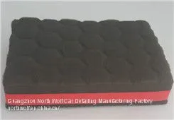 Car Care Clean Double Face Use Clay Sponge Red Color photo-2