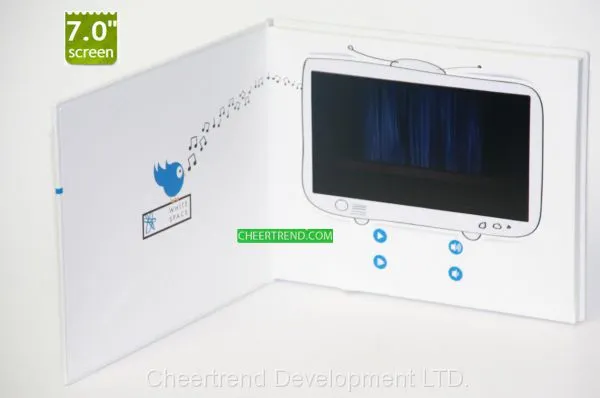 7 Inches Video Brochure LCD Promotional Advertising Wedding Invitation Card photo-3