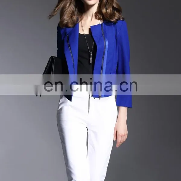 OEN/ODM Round Neck With 3/4 Long Sleeves Office Lady Formal Jackets photo-2