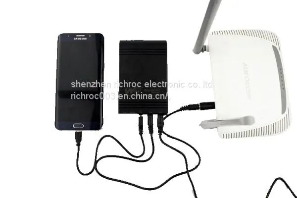 Wifi Router ip Camera Ups Price Home Lithium Power Backup Outdoor Online Type 3 in 1 Mini Ups for Cctv System photo-3