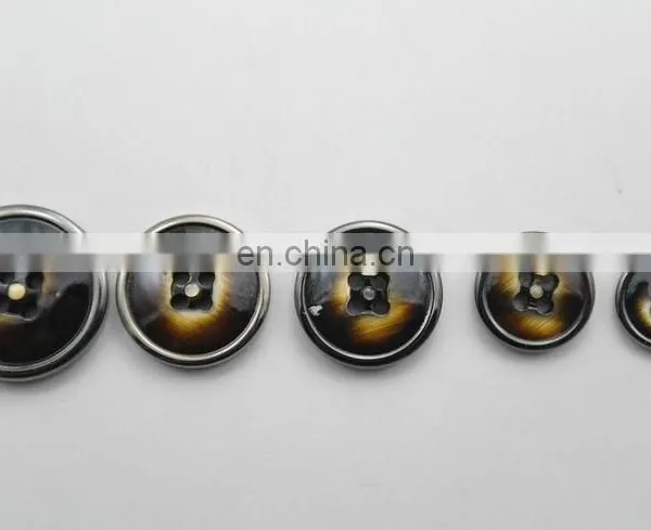 4 Holes Custom Polyester Resin Button for Shirts