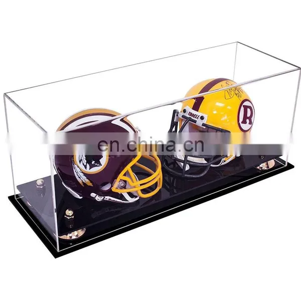 UV Protected Football Helmet Acrylic Display Case With Mirror photo-2