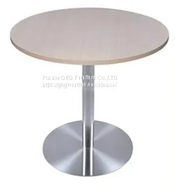 Quality Modern Round Restaurant Table With Melamine Table Top