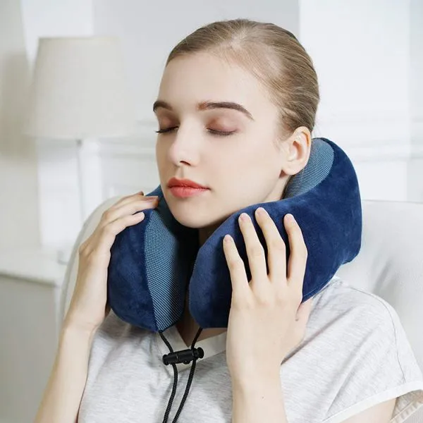 Promotion Newly U Shaped Memory Foam Car Airplane Folding Personalized Super Soft Neck Support Travel Pillow photo-3
