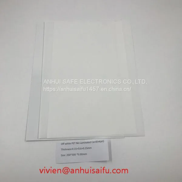 Off White PET No-Laminated Card(Inkjet)