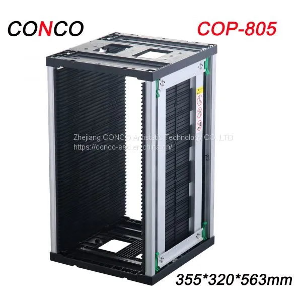 Factory Direct Sale SMT Esd Plastic Pcb Storage Rack,Antistatic Pcb Magazine Rack 355*315*580mm photo-5
