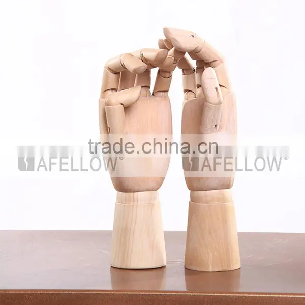 Glove Jewelry Display Flexible Wood Mannequin Hand for Sale photo-4