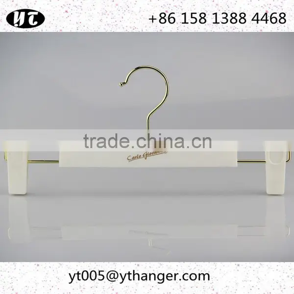 White Plastic Hanger and Pants Hanger With Custom Logo for Clothes photo-6