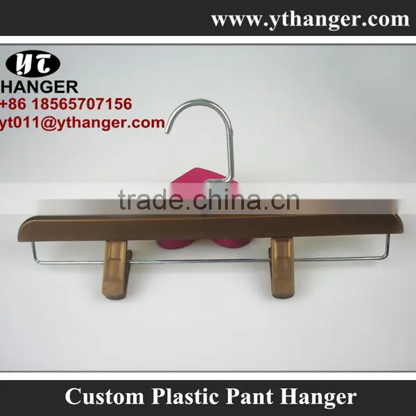 IMY-542 Brown Custom Skirt Hangers Plastic photo-2
