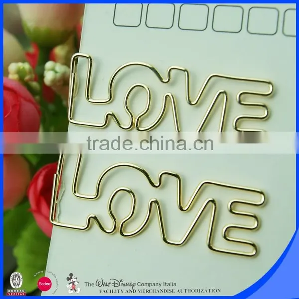 Custom Letter Paper Clip With Shiny Gold Finished Supplier's Choice photo-5