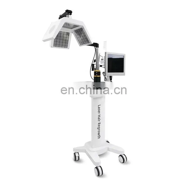 Diode Laser Hair Growth Hair Loss Treatment Machine Red Light Therapy With Scalp Hair Follicle Detection Beauty Equipment photo-5
