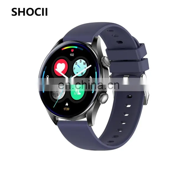 2022 New Arrival T32S Round Screen Smart Watch Waterproof Heart Rate Monitor Voice Assistant T32S Smartwatch photo-2