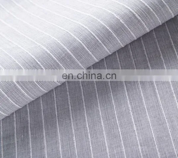 High Quality Cotton Linen Stripe Slubbed Custom Fabric for Garment photo-4