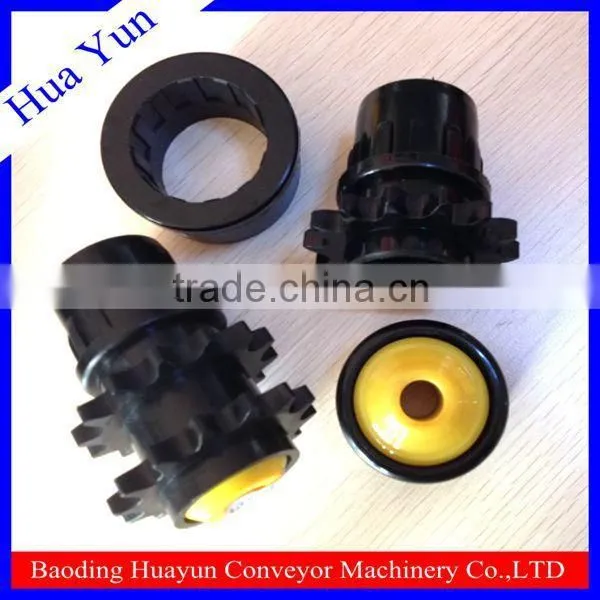 Gravity Conveyor Parts Spring Loaded Steel Zinc Plated Conveyor Roller With Plastic Conveyor Roller End Caps photo-2