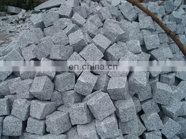 Natural Split Finished Grey G603 Granite Paver Cobblestone For Driveways photo-4