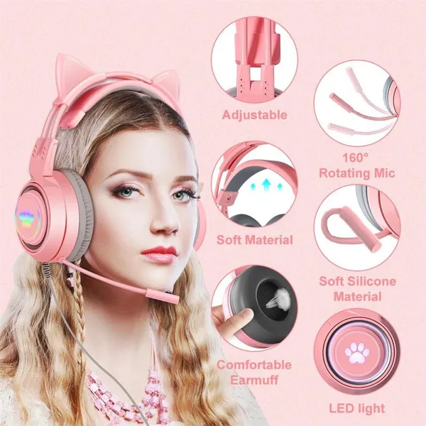 Live Streaming Earphones, E-sports Game Earphones, Cat Ear Models, Deer Ear Models photo-4