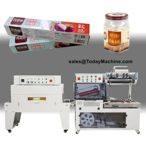 Automatic L Type Food and Drinking Shrink Tunnel Packing Wrapping Machine photo-2