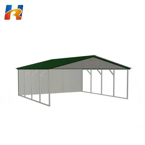 Cheap Prefab Waterproof Carport Steel Structure Mobile Car Garage Steel Structure Garage photo-4