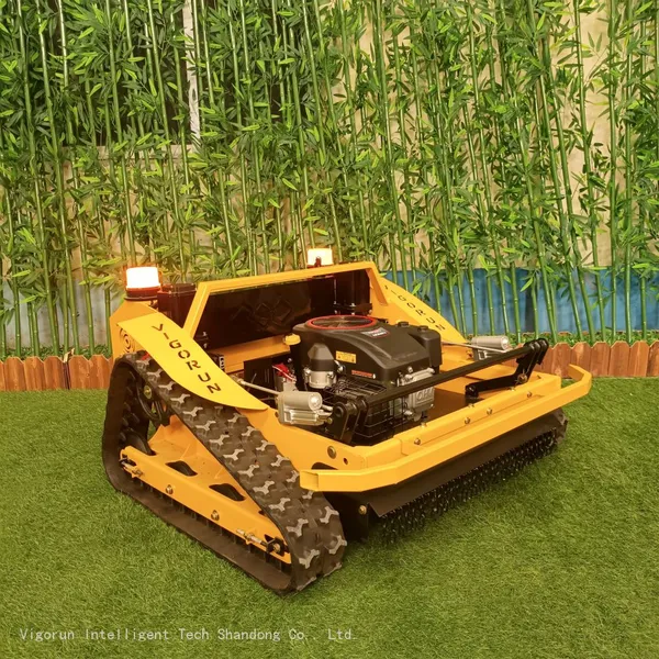 Robot Lawn Mower for Hills, China Remote Control Mower Price, Tracked Remote Control Lawn Mower for Sale photo-4