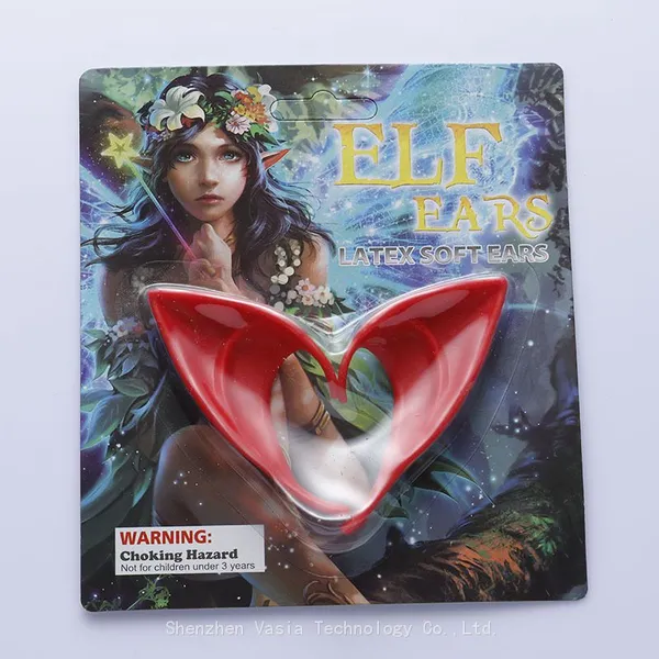 Vampire Themed Elf Ears - Pointed Latex for Halloween & Cosplay Decor photo-2