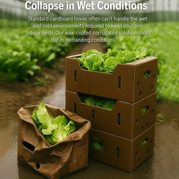 Wax Coated Corrugated Carton for Lobster Crab Shrimp Seafood Cold Chain Transport and Export Packaging photo-3