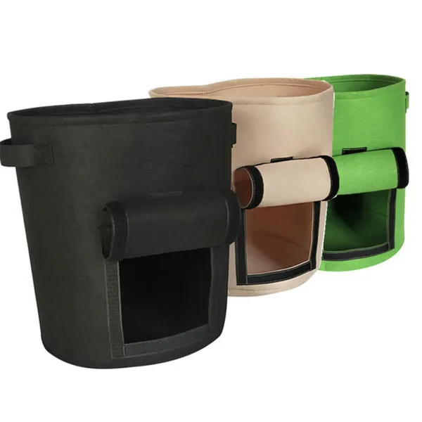 Factory Direct Sale Wholesale Garden Potato Grow Bags Reusable Fabric Planter Bags With Drainage Holes photo-4