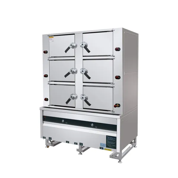 Industrial Gas Steamer - Steam Engine 1350*900*1900mm (4/6/8/10 Doors)