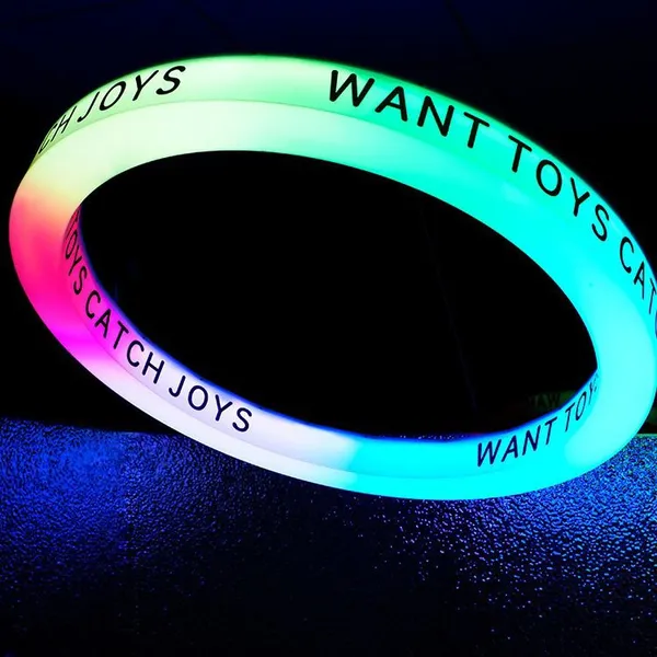 Colorful Ip65 Led Ring Light Box Rectangle Acrylic Source Gradient Atmosphere Hanging Neon Light Bar For Outdoor Coffee Shop photo-2