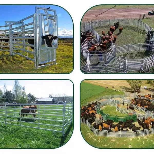 Hot Dipped Galvanized Cattle Panel Heavy Duty Livestock Corral Panel photo-2