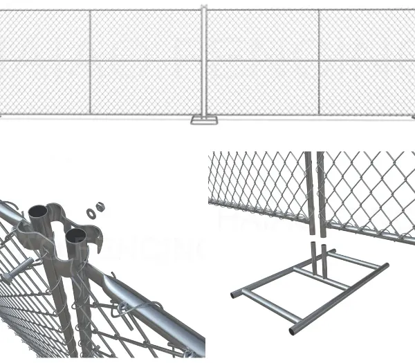 Australian Outdoor Construction Site Fencing, Detachable, Temporary, Mobile, Durable Type, 2.1m x 2.4m photo-2