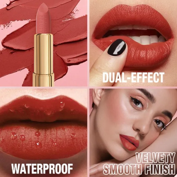 12-Color Velvet Matte Lipstick – Long-Lasting, Waterproof, Smudge-Proof, Non-Transfer, Low-Saturation Lip Glaze photo-4