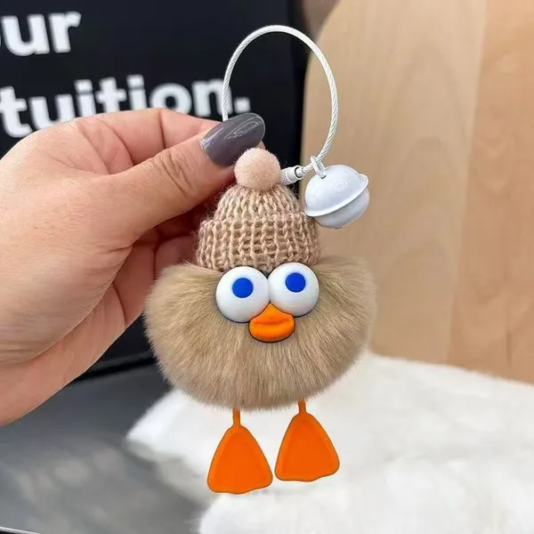 Cartoon Fluffy Doll Car Key Pendant photo-4