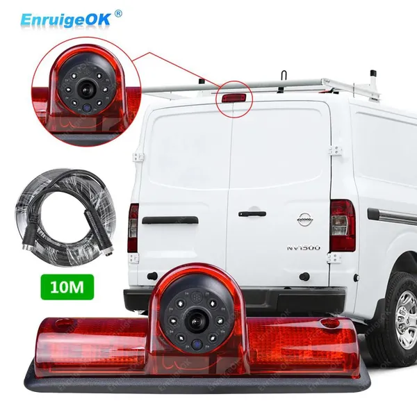 EnruigeOK Brake Light Rear View Reverse Backup Camera For Nissan NV 1500 2500 3500