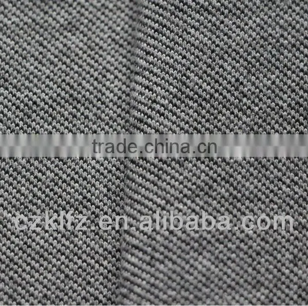 95% Black Cotton Knitted Denim photo-3