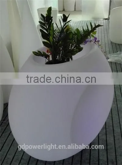 New PE Plastic Flowerpot With LED Lights & Lighting YXF-11090 photo-3