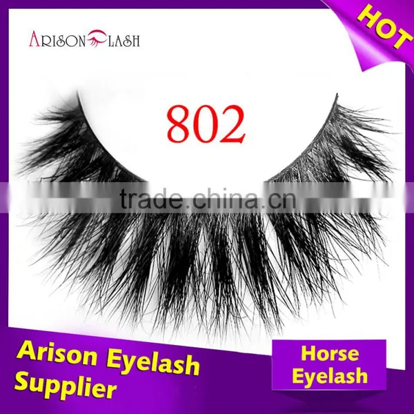 Custom Logo Real Horse Fur Eyelashes Private Label Horse False Eyelashes Custom Eyelash Packaging photo-4