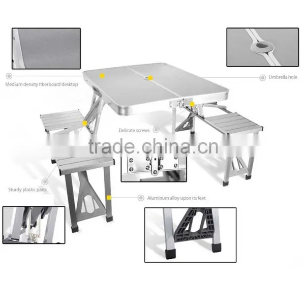 Aluminum Folding Table And Chair Camping Outdoor Suitcase Aluminum Folding Table Quality Choice photo-3