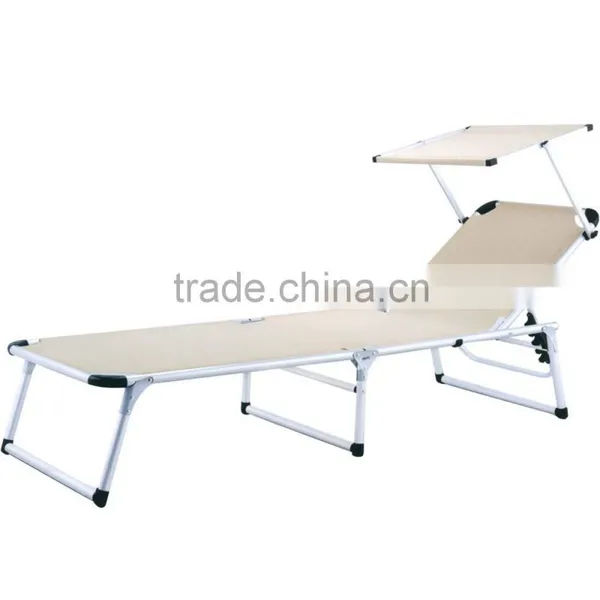 Folding Portable Beach Chair Sun Shade Outdoor Sunshade Beach Chair With Sun Canopy photo-4