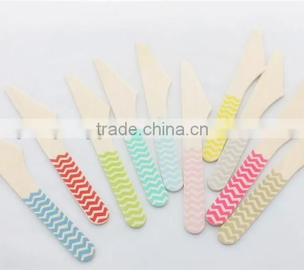 Eco-friend Wholesale Wooden Knives/mini Dessert Knives Suit for Party/afternoon Tea photo-2