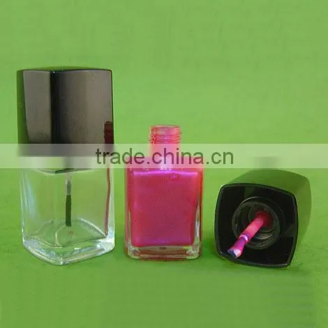 Nail Color Kit Nail Varnish Makeup Square Glass Bottle 15 ml Nail Polish