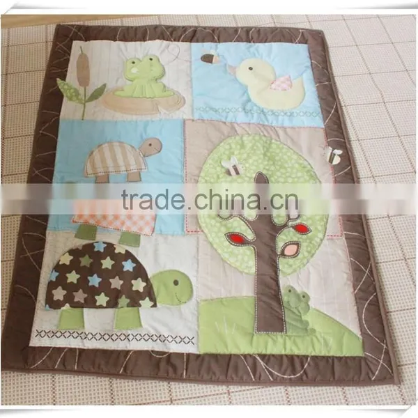 Tree and Turtle Baby Boys Bedding Set Crib Bedding Set Tree Pattern Bedding Sets From Professional Manufacturer photo-5