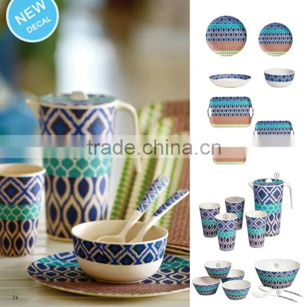 Dinnerware Eco Friendly Type Bamboo Fiber Dinner Set photo-2