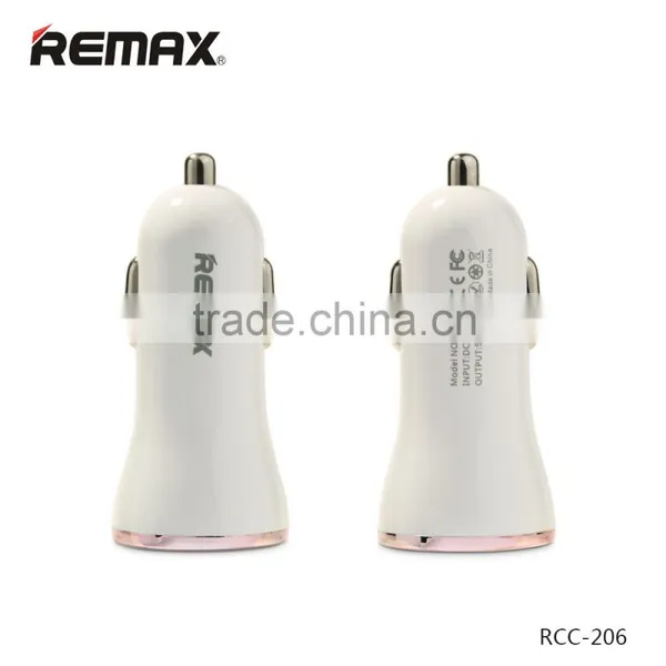 Original Remax Dolfin Series RCC-206 Car Charger LED Light 2.4A Dual USB Ports Universal Car Charger For IOS/Android TB-0244 photo-3