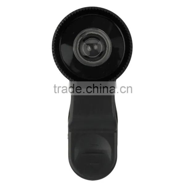 180 Degree Fisheye Macro 2 in 1 Lens Magnetic Mount for Mobile Phones Black photo-5